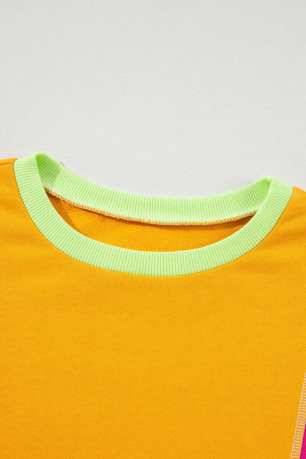 Rose red plus size colorblock sweatshirt - Love Salve 