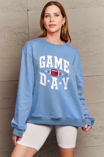 Simply Love Full Size GAME DAY Graphic Sweatshirt.