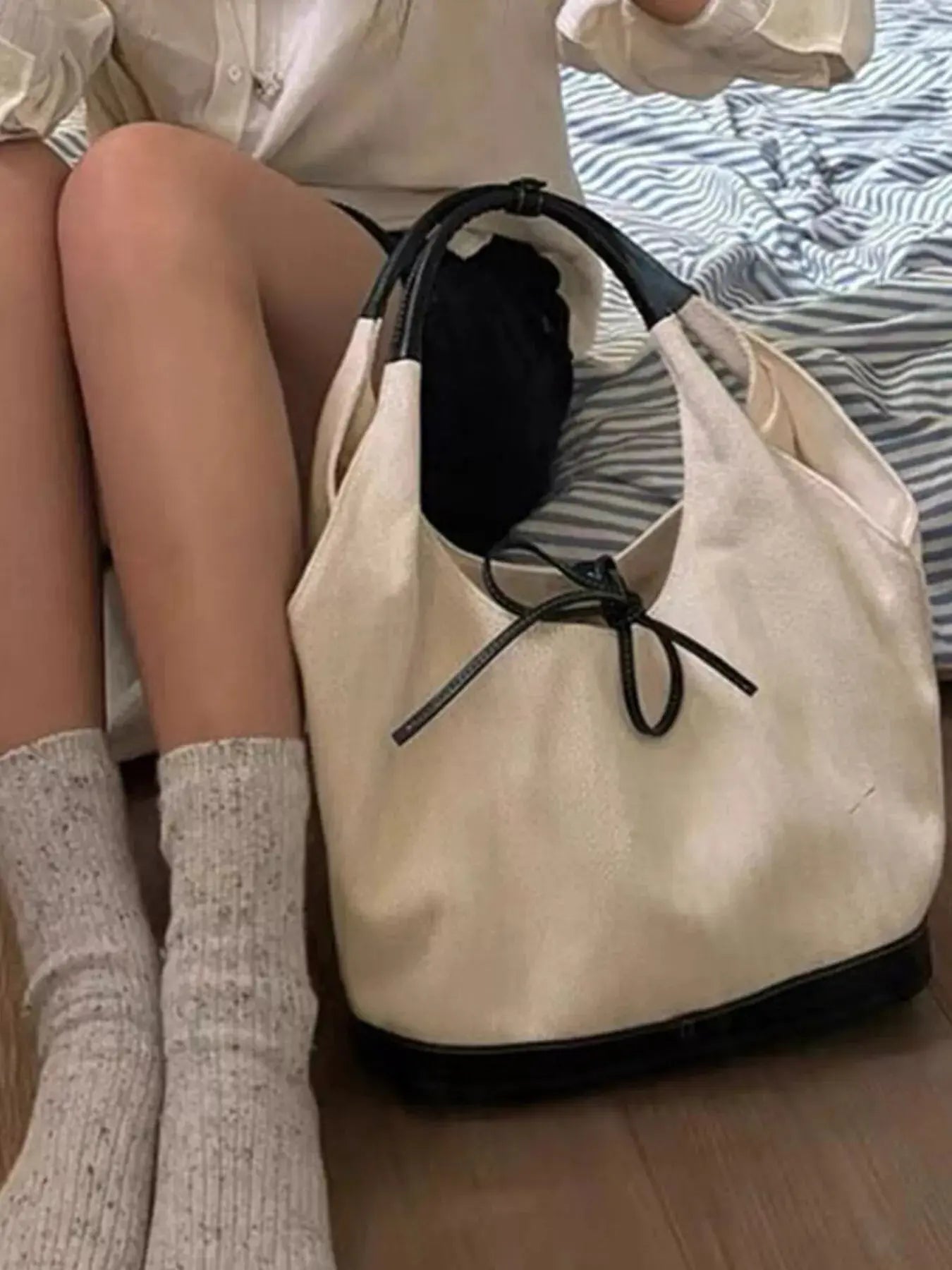 Tie Detail Shoulder Bag Simply Love