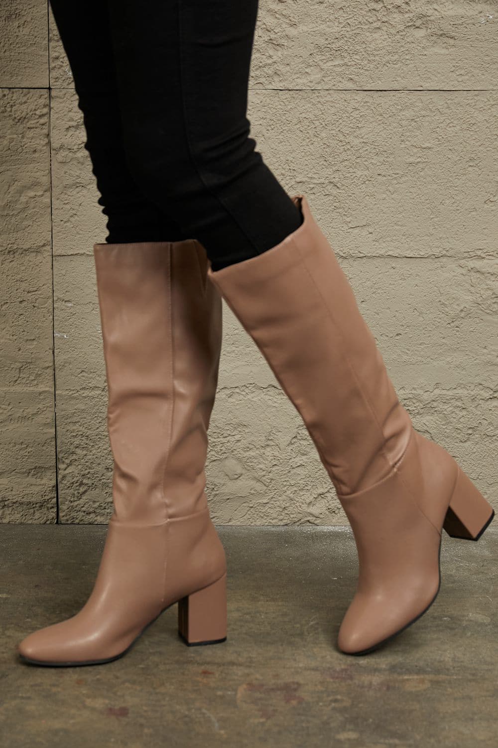 East Lion Corp Block Heel Knee High Boots.