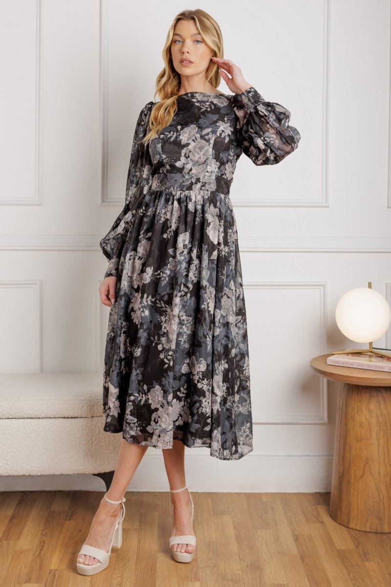 BE SOMEONE WOVEN MIDI DRESS - Love Salve