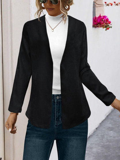 Soft long sleeve cardigan - cozy fit