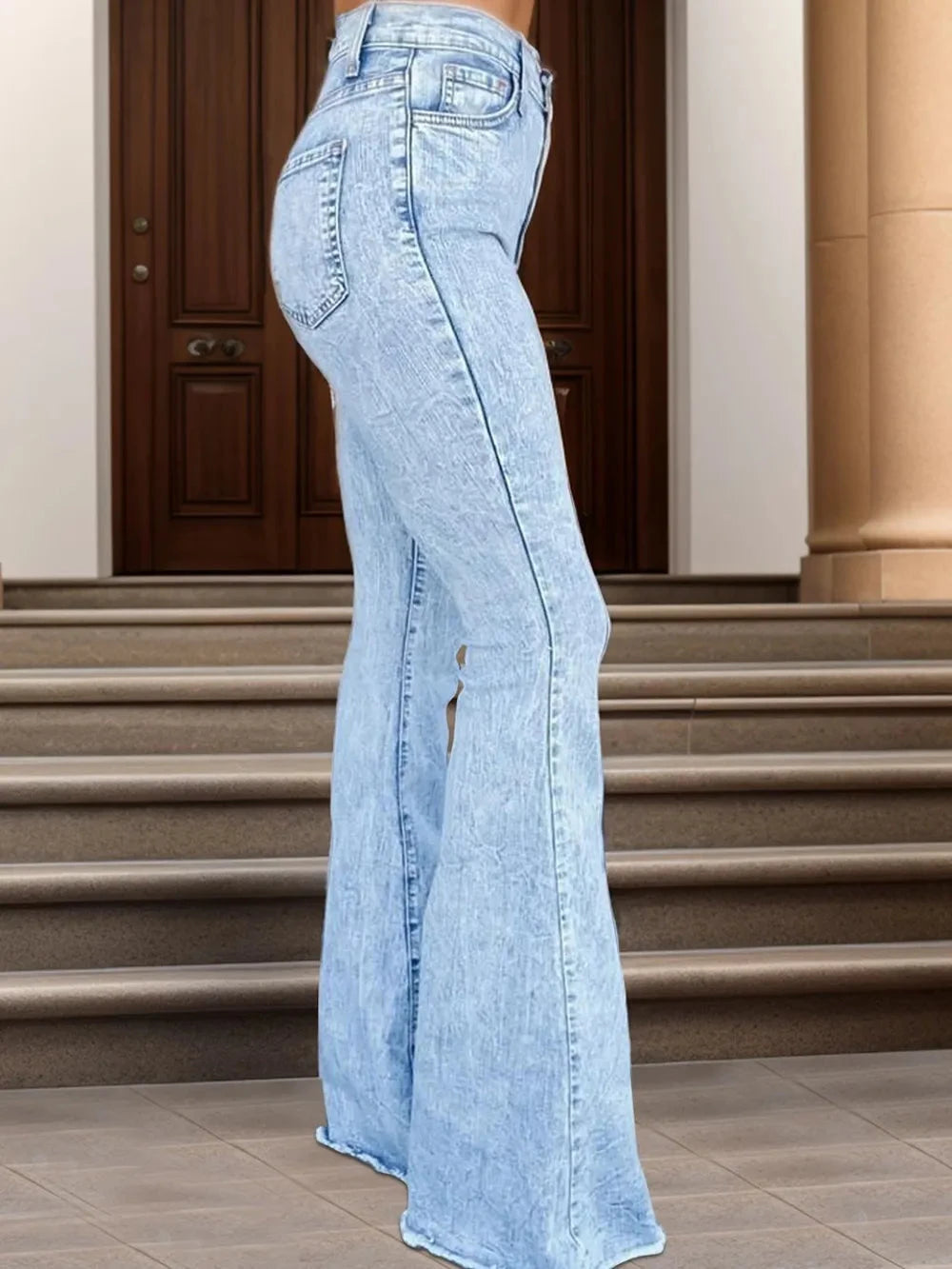 Raw Hem Bootcut Jeans Coco’s Tee Boutique