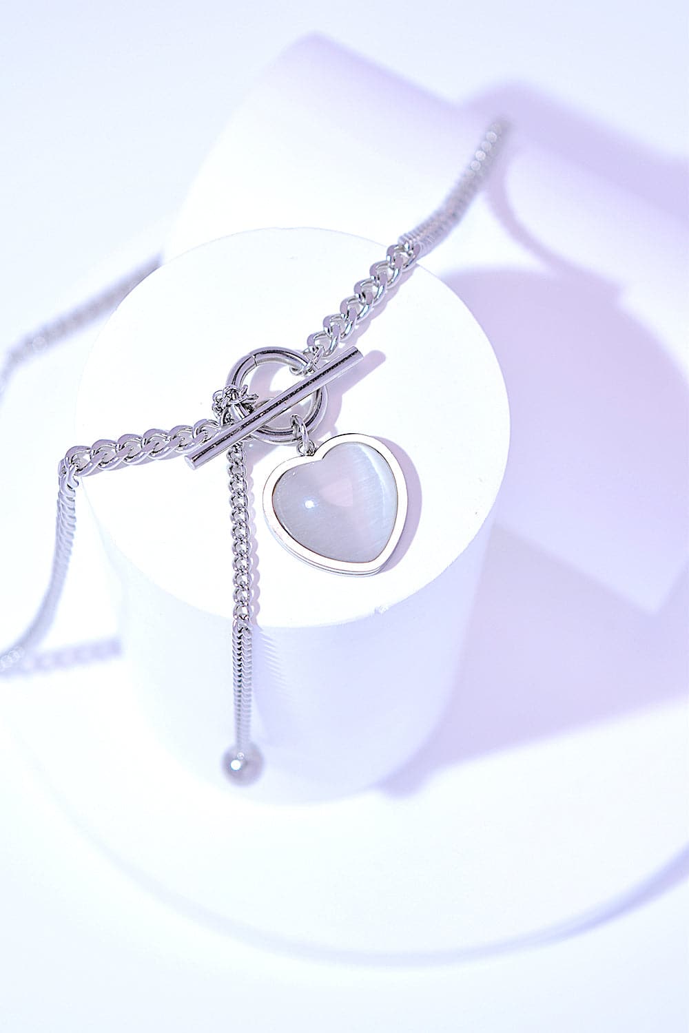 Titanium Steel Heart Necklace.