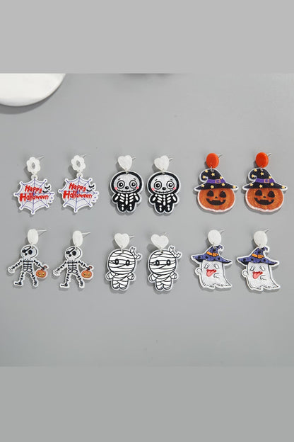 Spooky Acrylic Halloween Earrings