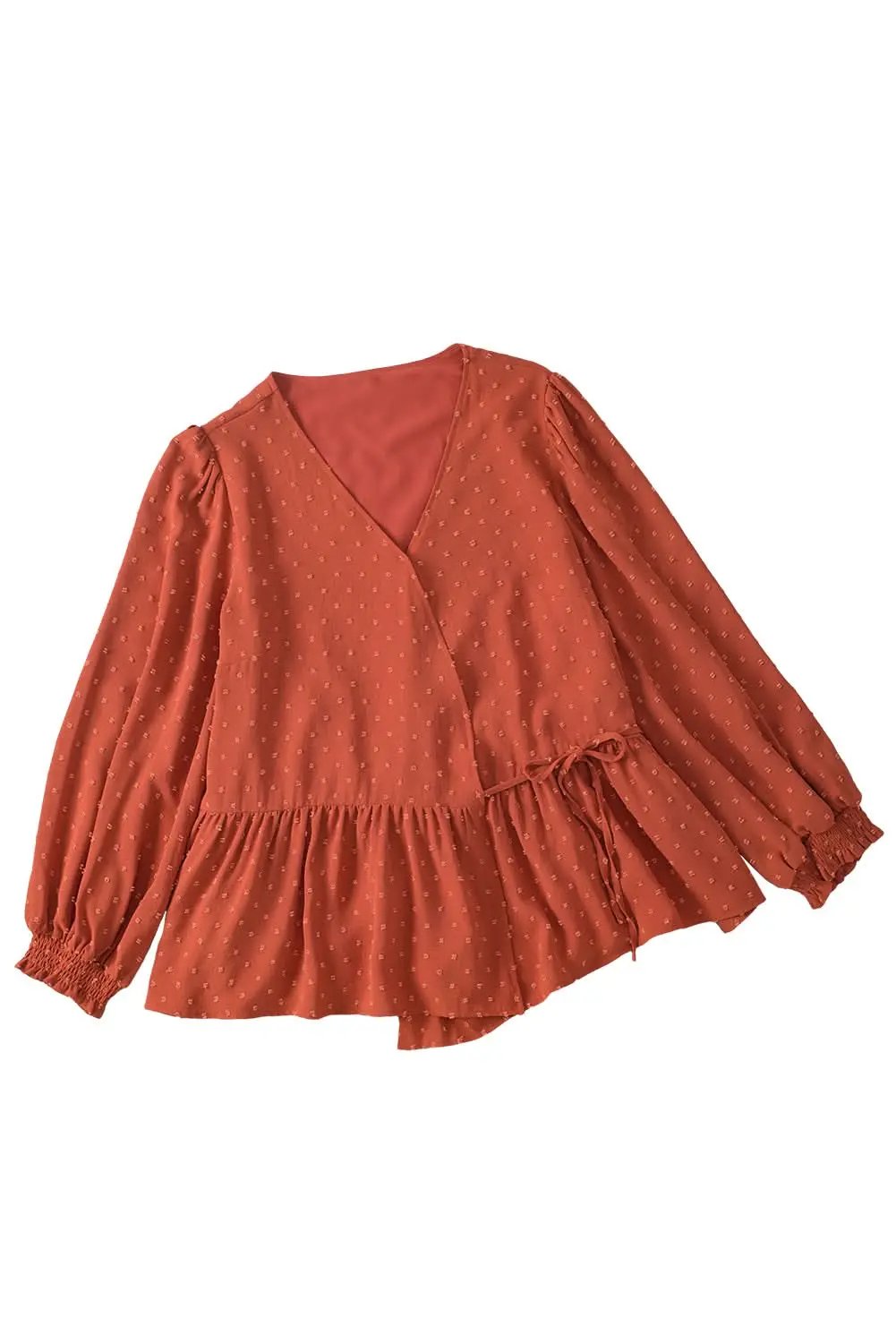 Gold Flame Plus Size Wrap Blouse - Love Salve 