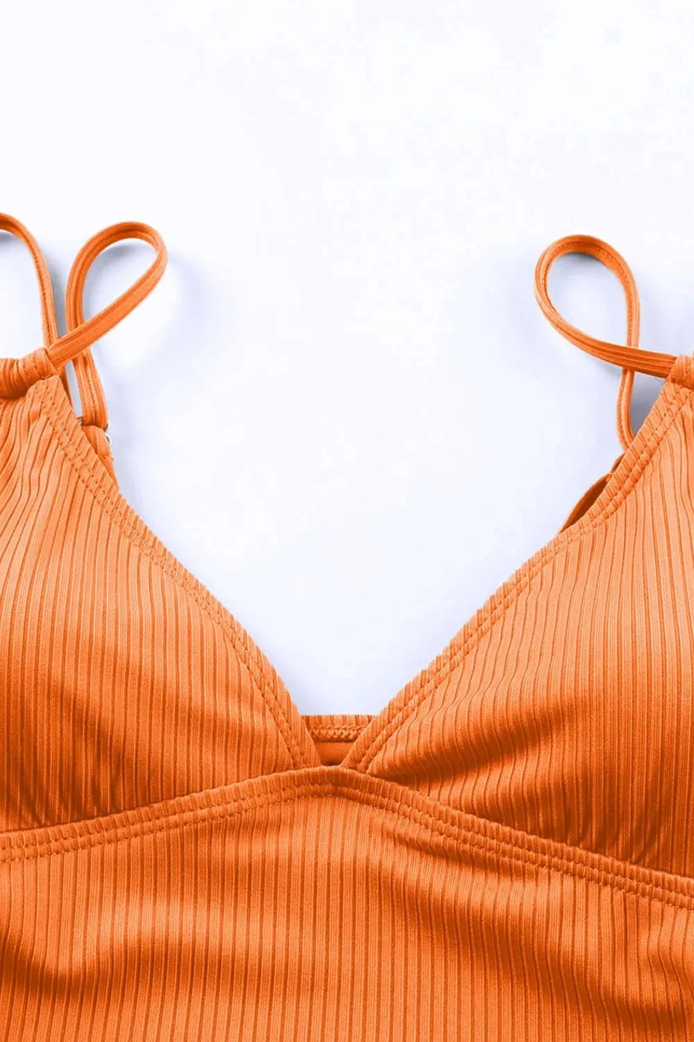 Drawstring Plunge One-Piece Swimwear Simply Love