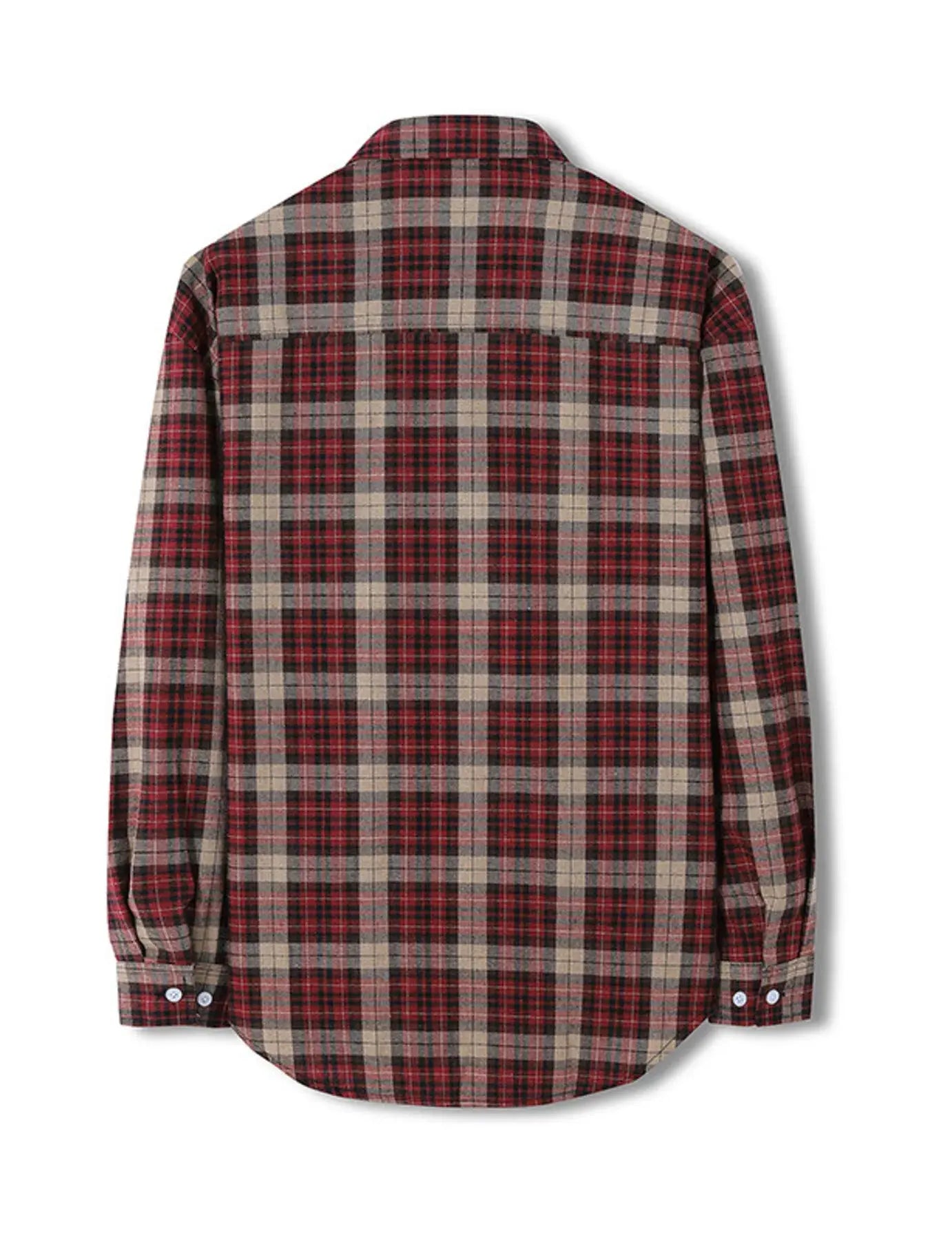 Men's Plus Size Classic Plaid Long Sleeve Shirt Simply Love