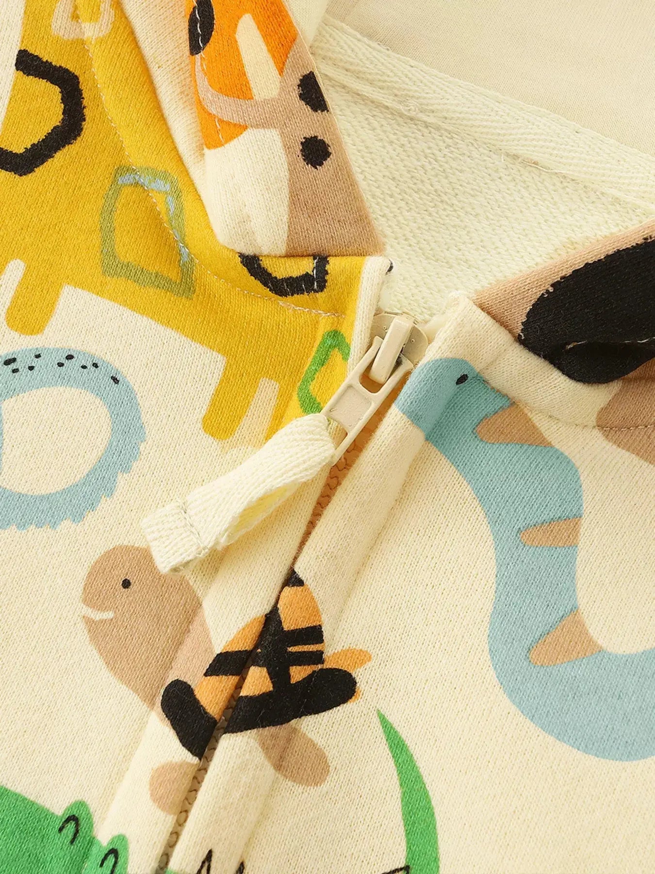 Children's Animal Print Zip-Up Hoodie Simply Love