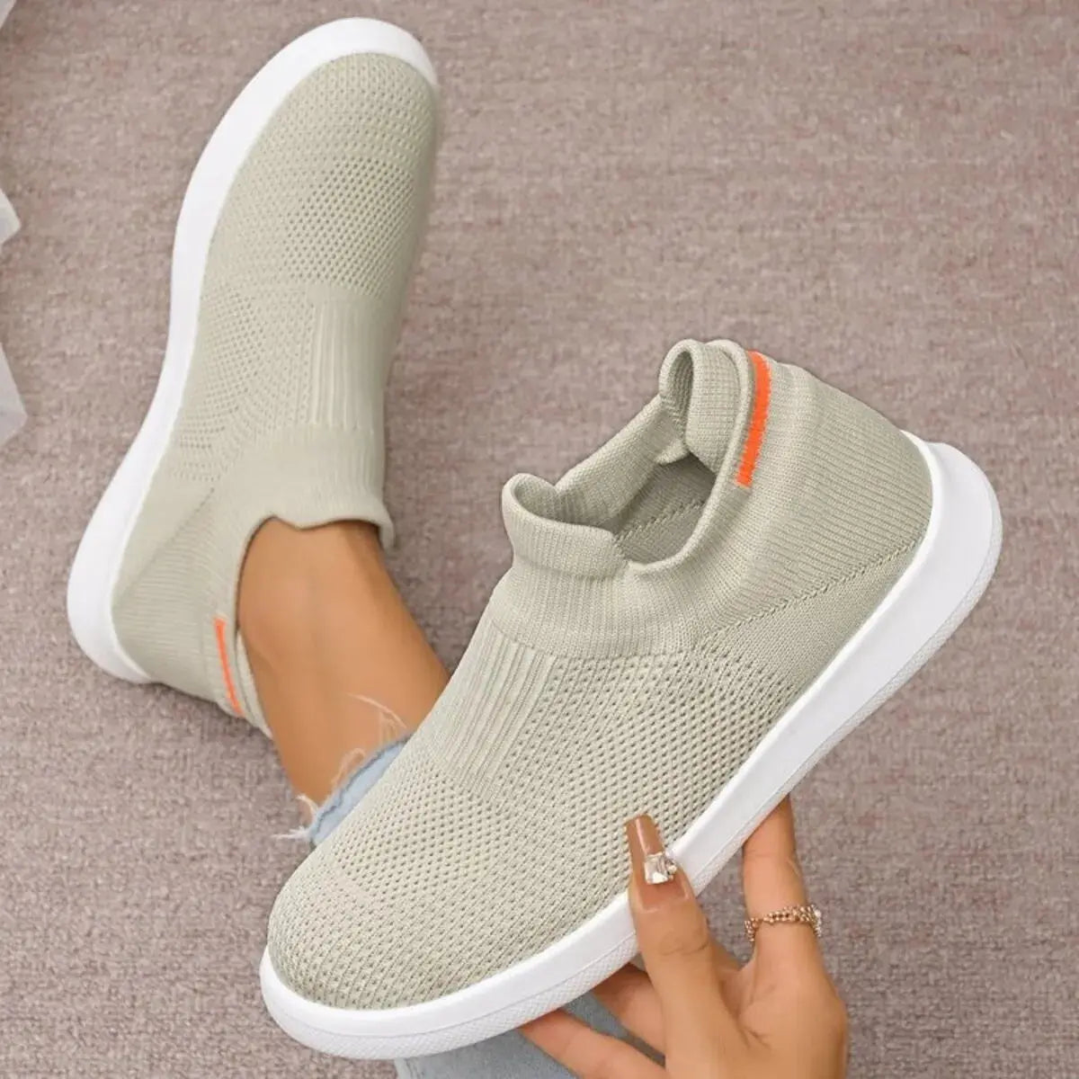 Breathable Knit Slip-Ons Simply Love