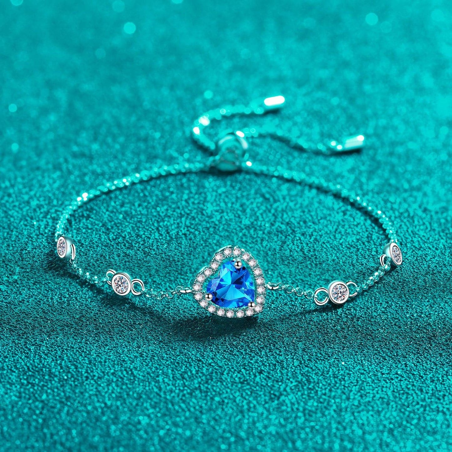 1 Carat Moissanite 925 Sterling Silver Bracelet.