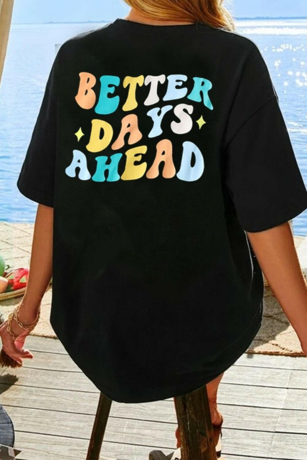 BETTER DAYS AHEAD Round Neck T-Shirt - Love Salve