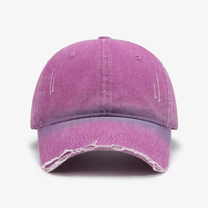 Distressed Washed Adjustable Baseball Cap.