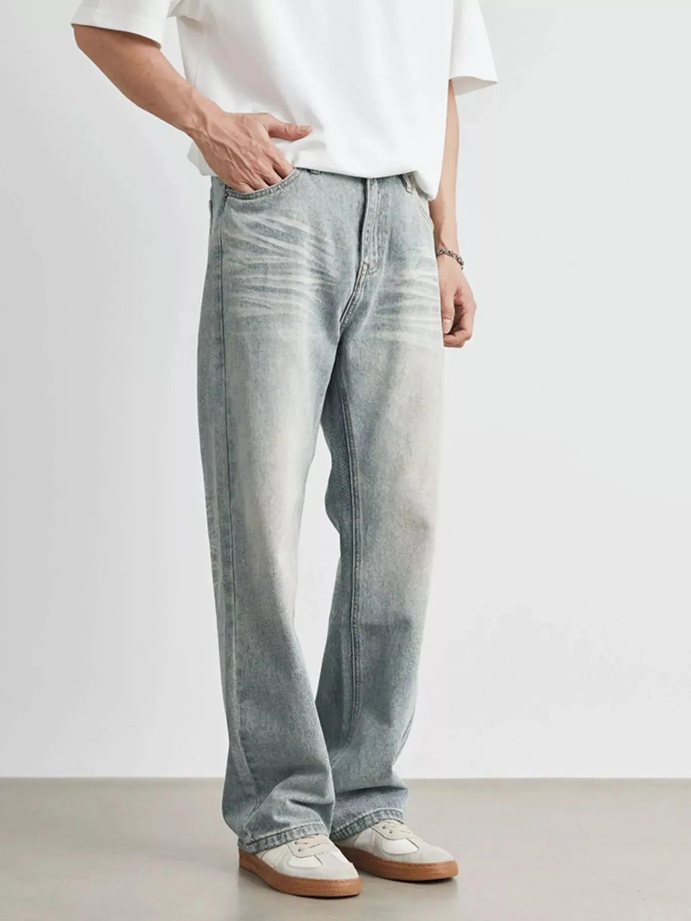 Men's Wash Loose Fit Jeans Simply Love