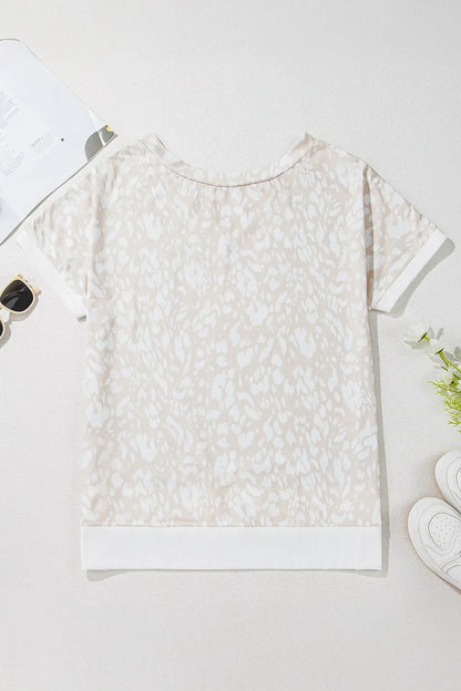 Simply Love: Leopard V-Neck T-Shirt