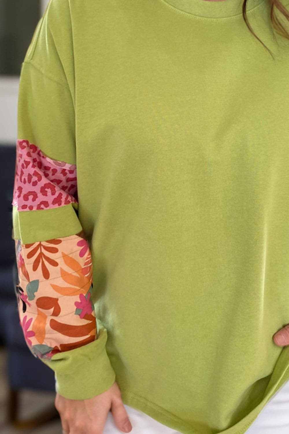 Chic plus size printed sweatshirt - Love Salve 