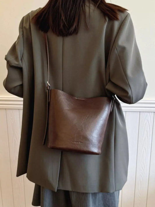 Vintage Style Bucket Crossbody Bag Simply Love