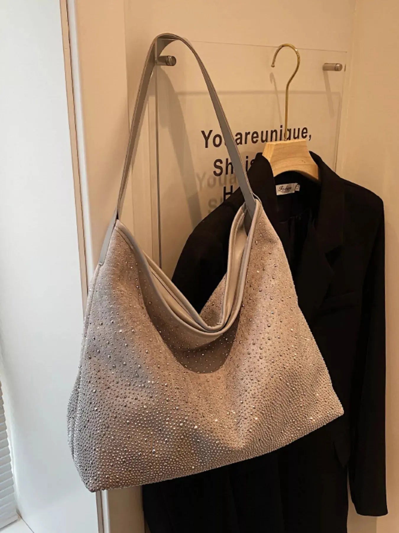 Rhinestone Tote Bag Simply Love