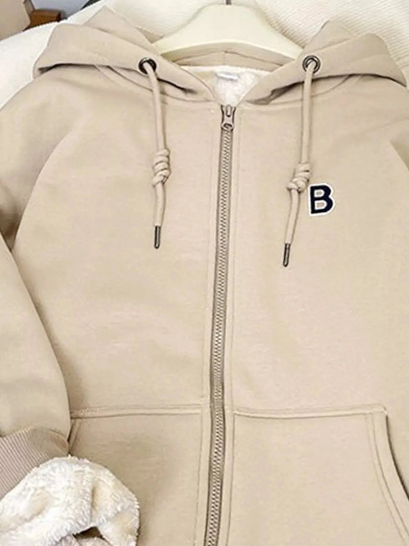 Fleece-Lined Zip-Up Hoodie Simply Love