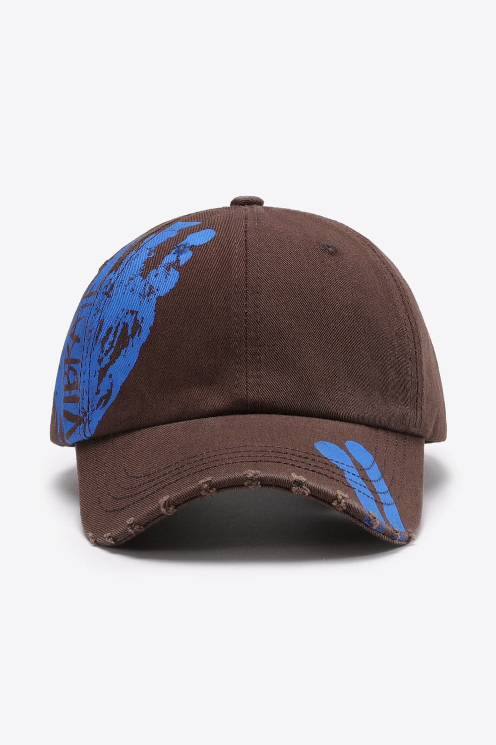 VIBRA Graphic Distressed Adjustable Baseball Cap.