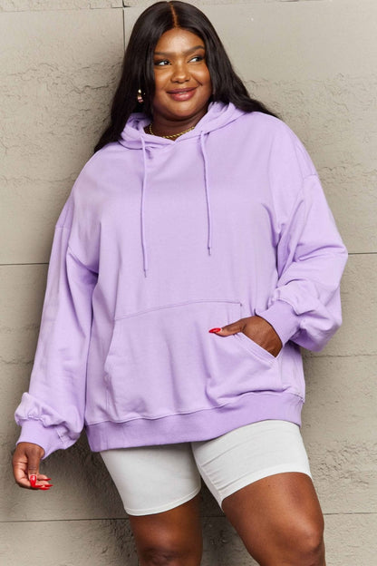 Ultimate comfort long sleeve drawstring hoodie