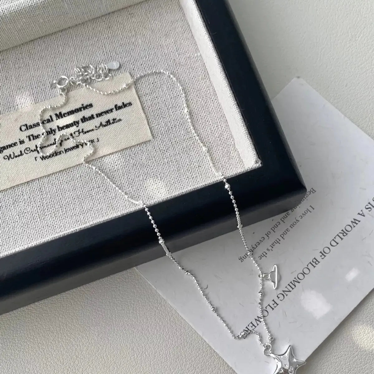 925 Sterling Silver Star Necklace Simply Love