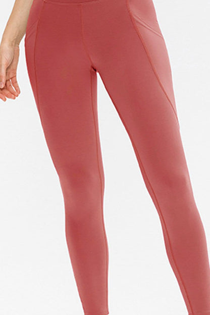 Slim Fit Long Active Leggings with Pockets.