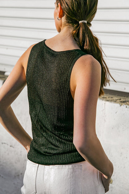 BLISSFUL LOVE WOVEN TANK TOP