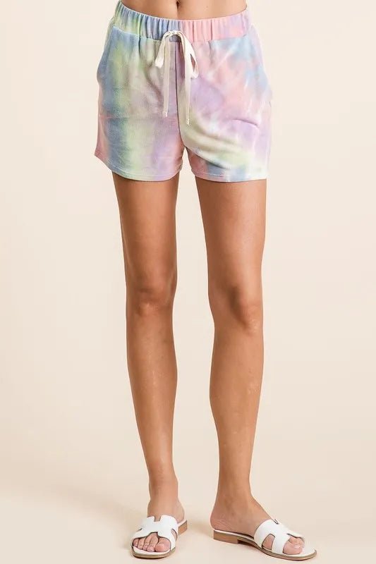 BiBi Tie Dye French Terry Hoodie Top and Bottom Set - Love Salve
