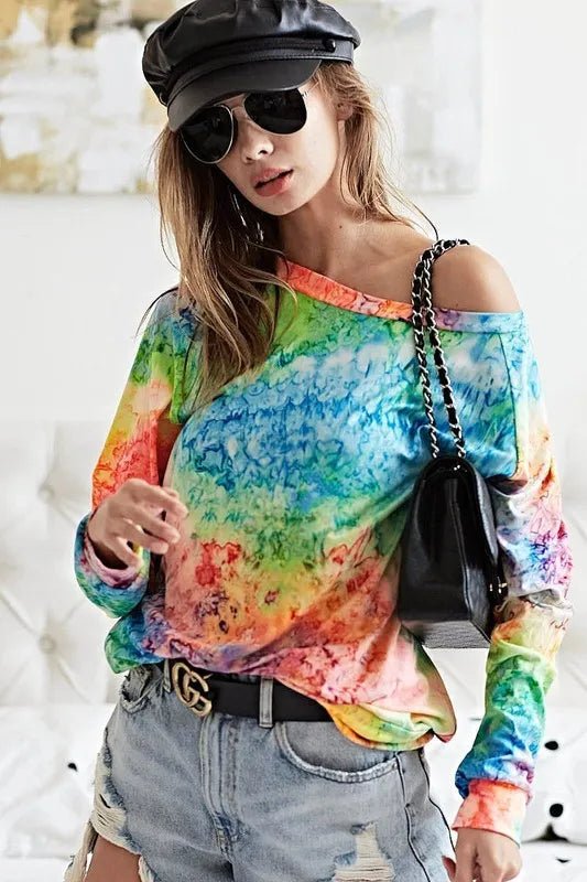BiBi Tie Dye Soft Knit Jersey T-Shirt - Love Salve