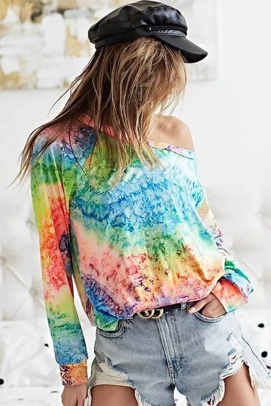 BiBi Tie Dye Soft Knit Jersey T-Shirt - Love Salve