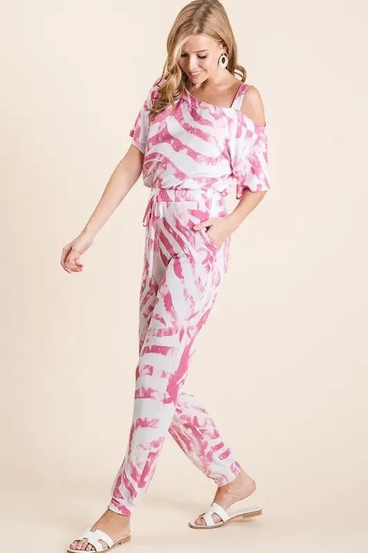 BiBi Zebra Print French Terry Top and Pants Set - Love Salve
