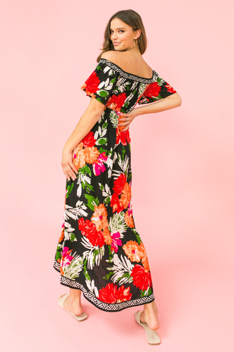 WHAT I LIKE ABOUT YOU FLORAL MIDI DRESS