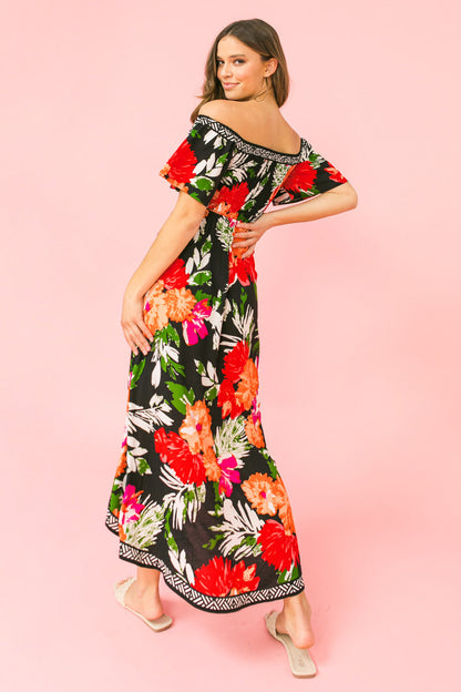 WHAT I LIKE ABOUT YOU FLORAL MIDI DRESS