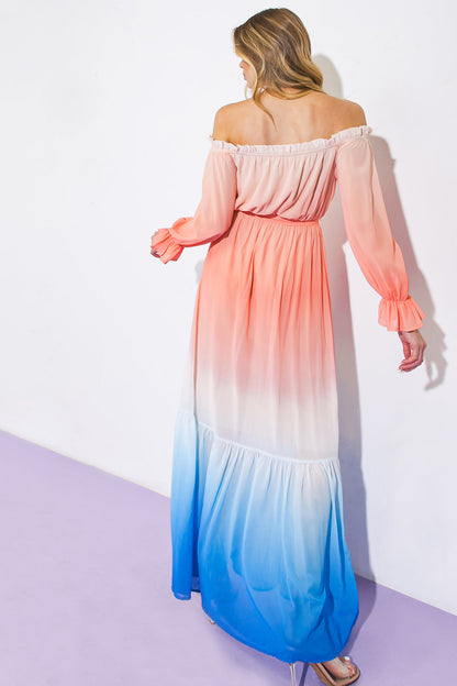 ENCHANT MY LOVE WOVEN MAXI DRESS