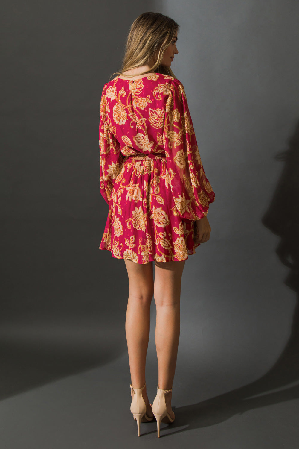 ONE THAT GOT AWAY WOVEN MINI DRESS Flying Tomato