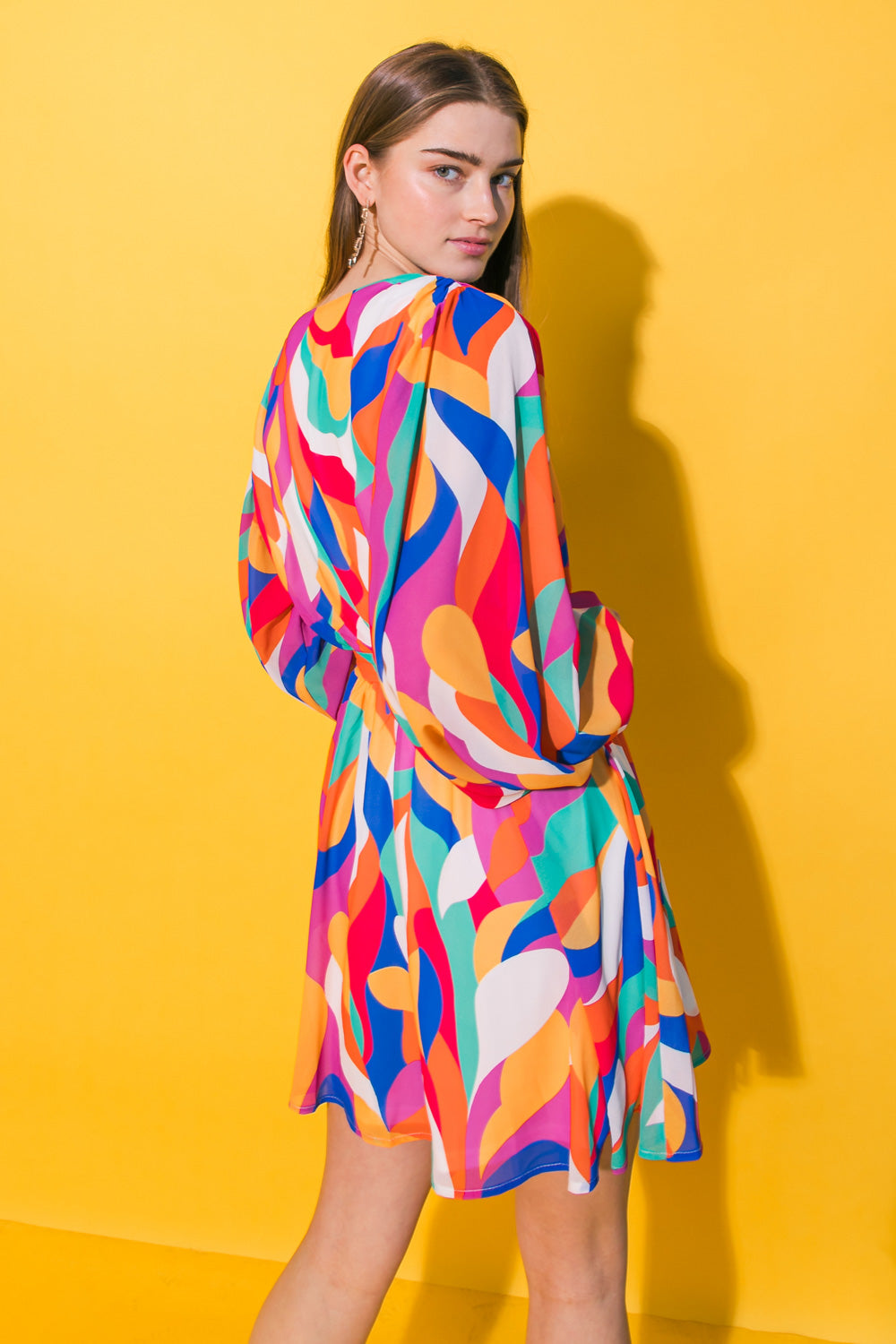 BOSTON GET AWAY WOVEN MINI DRESS Flying Tomato