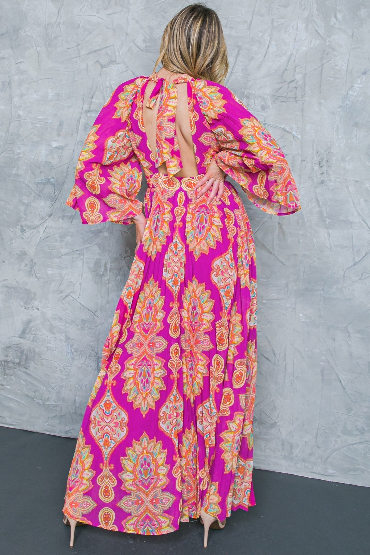 COVERED BY LOVE WOVEN MAXI DRESS Flying Tomato