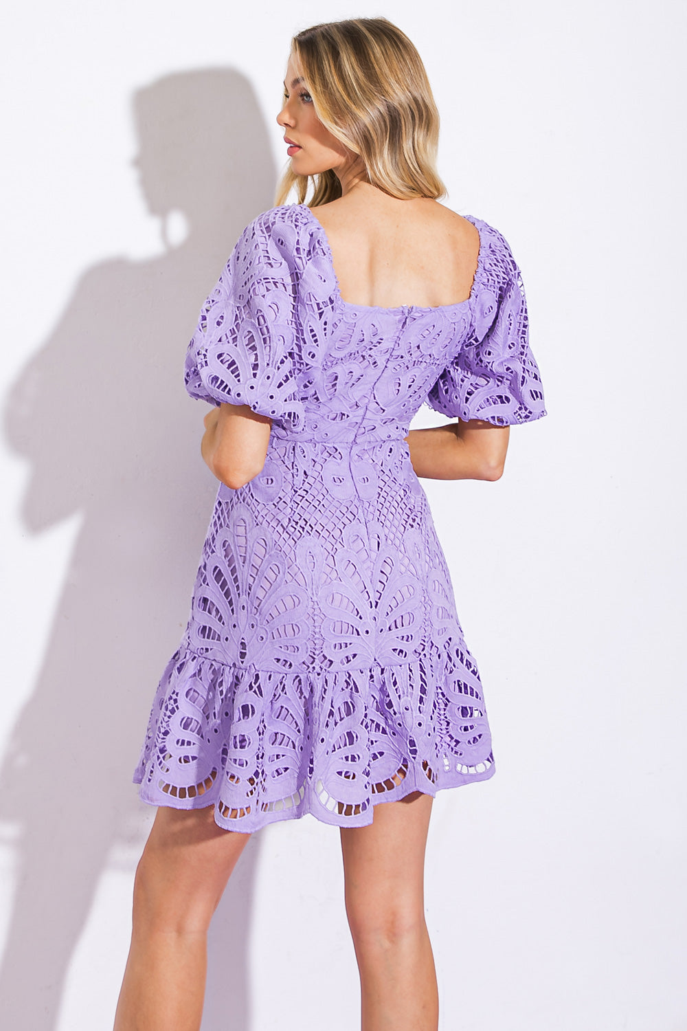 LIFETIME CELEBRATIONS LACE MINI DRESS Flying Tomato