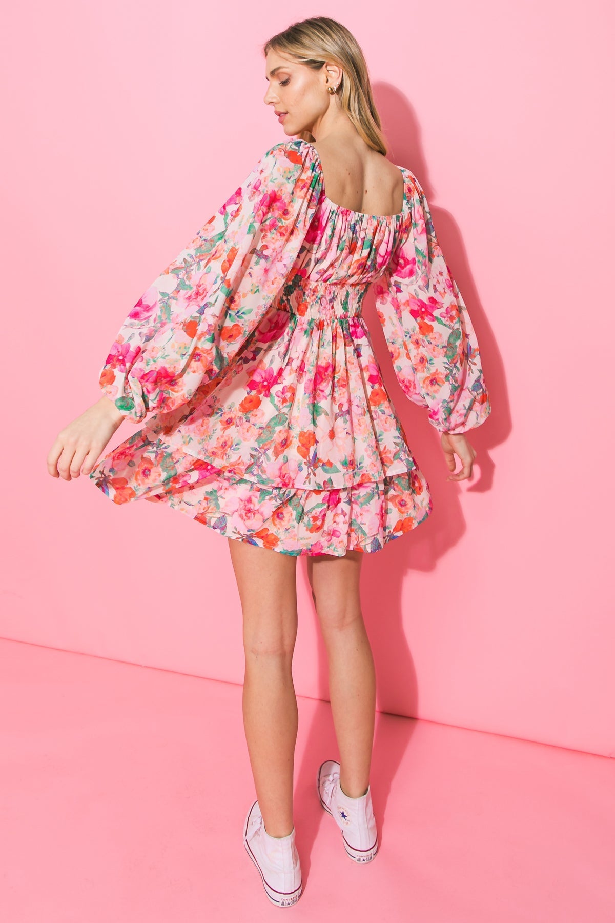 LOVE ME TONIGHT WOVEN MINI DRESS Flying Tomato