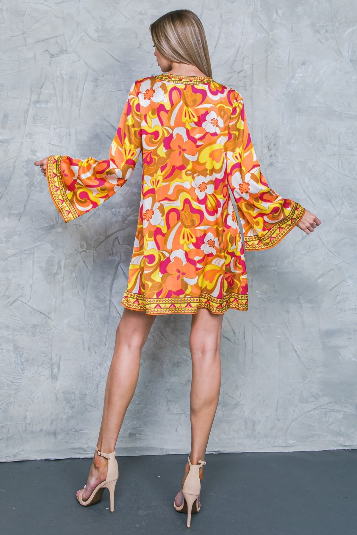 CAUGHT FEELINGS WOVEN MINI DRESS Flying Tomato