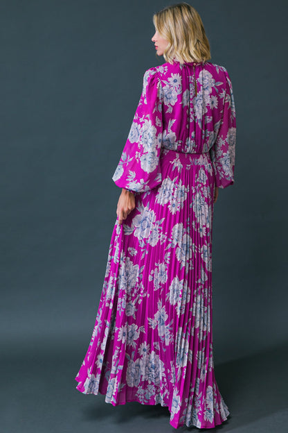 INTOXICATING AURA FLORAL WOVEN MAXI DRESS