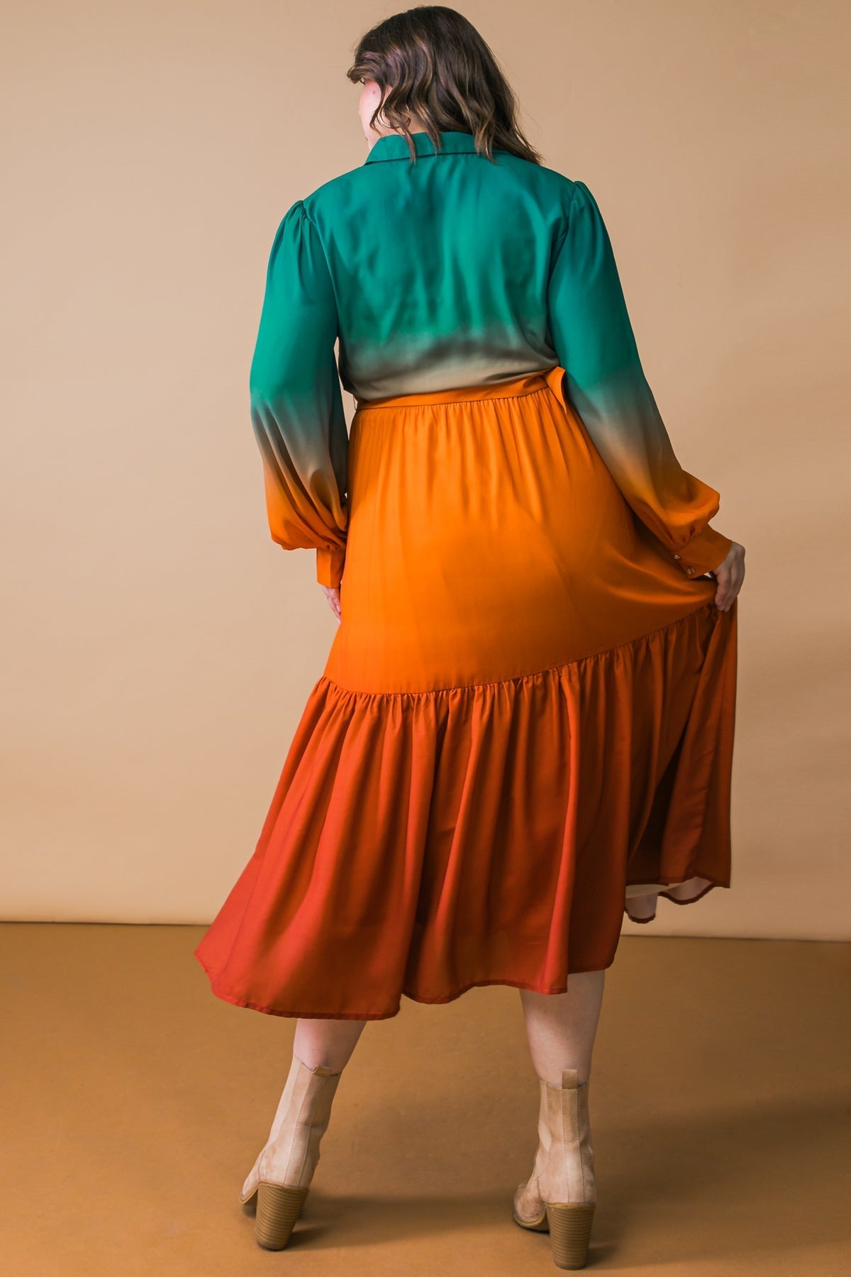 SHOW STOPPER WOVEN MIDI DRESS Flying Tomato