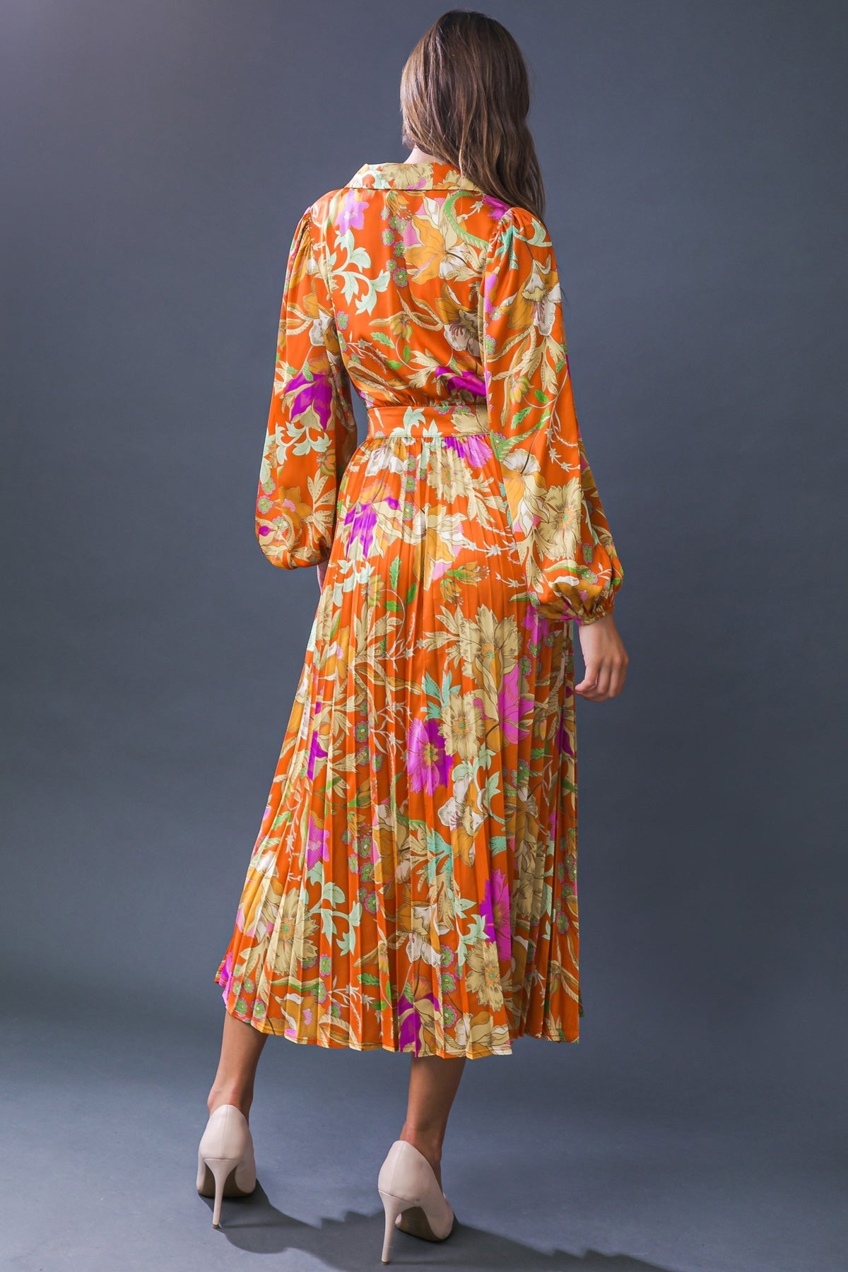 KEEP GETTING BETTER WOVEN MIDI DRESS Flying Tomato
