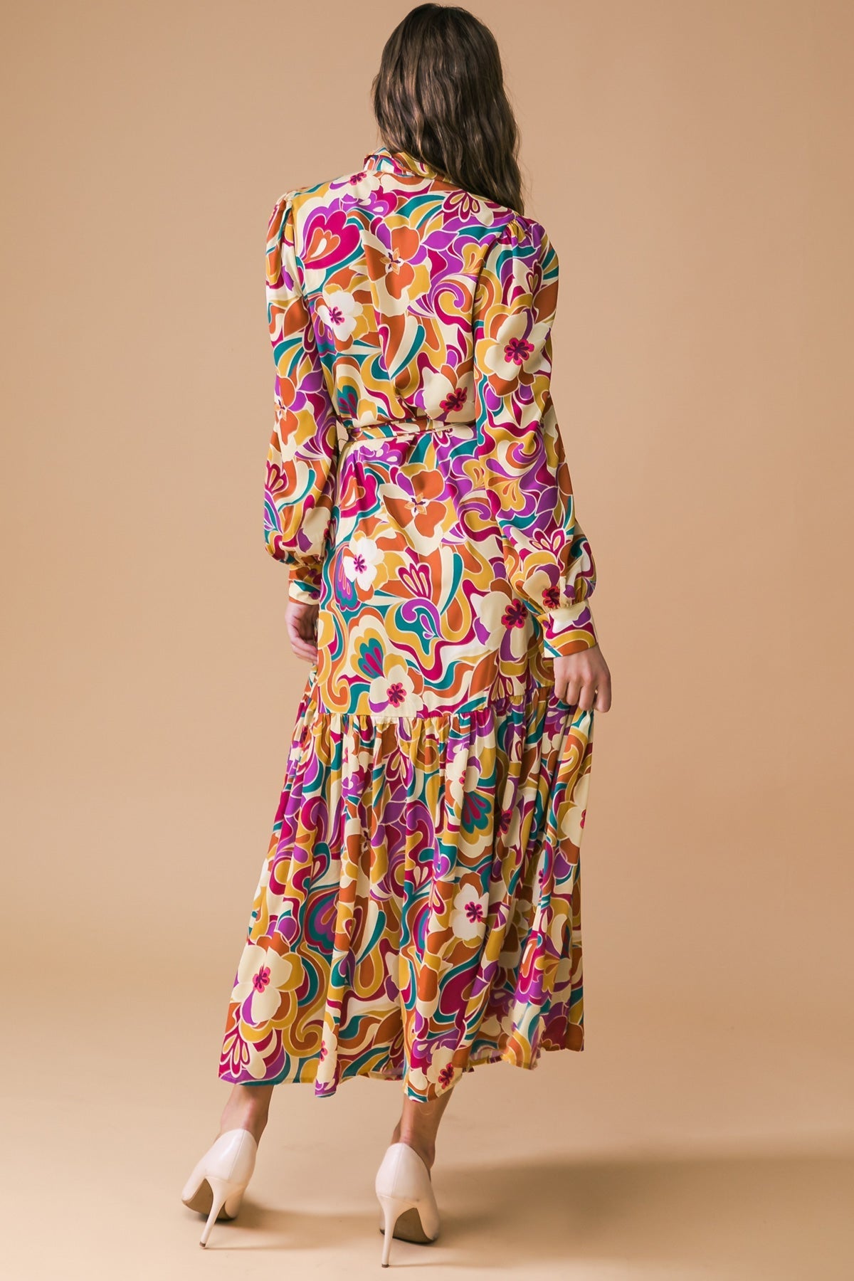 MY EYES ON YOU WOVEN MIDI DRESS Flying Tomato