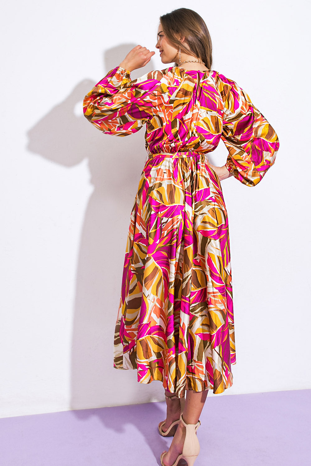 SEARCHING FOR THE ONE WOVEN MIDI DRESS Flying Tomato