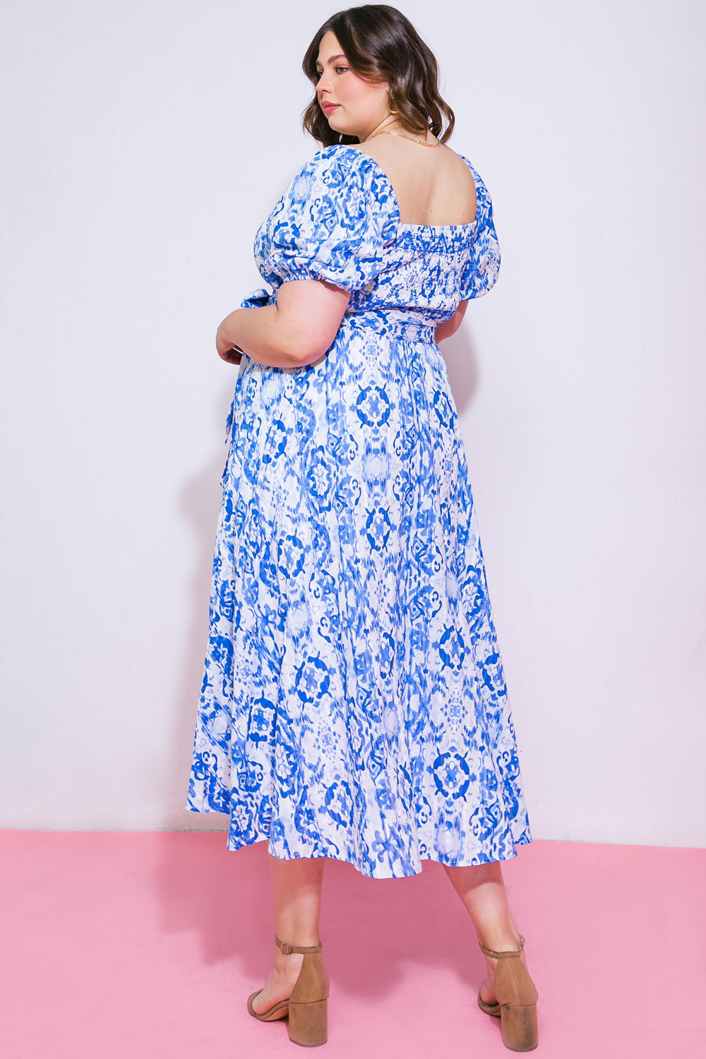 GOTTA GET GOING WOVEN MIDI DRESS Flying Tomato