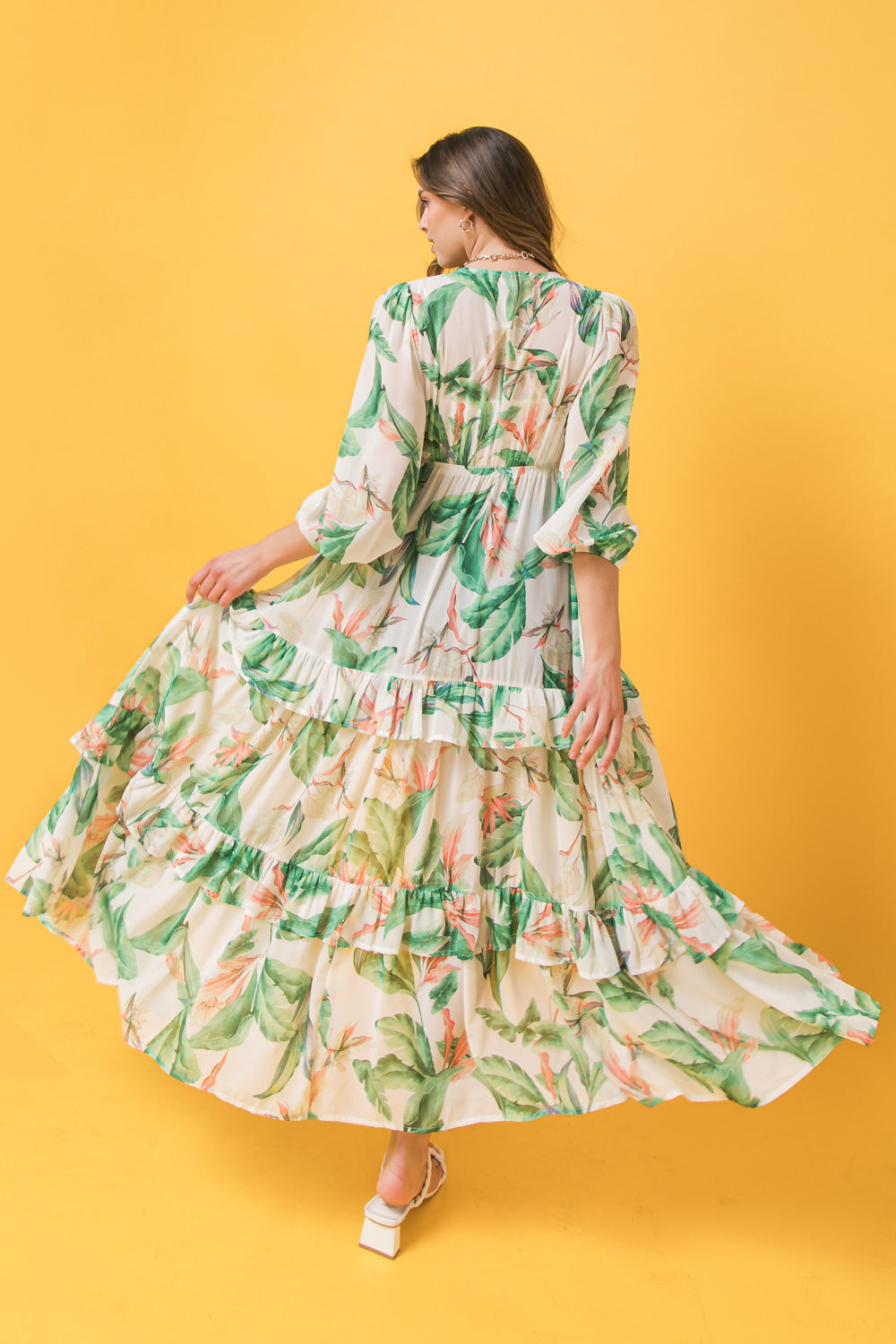 EASY DAYS FLORAL MAXI KIMONO TOP Flying Tomato