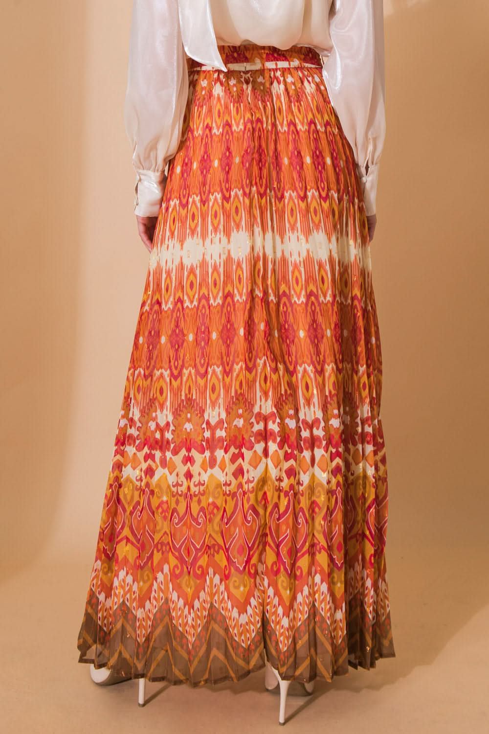 Timeless Elegance Woven Maxi Skirt