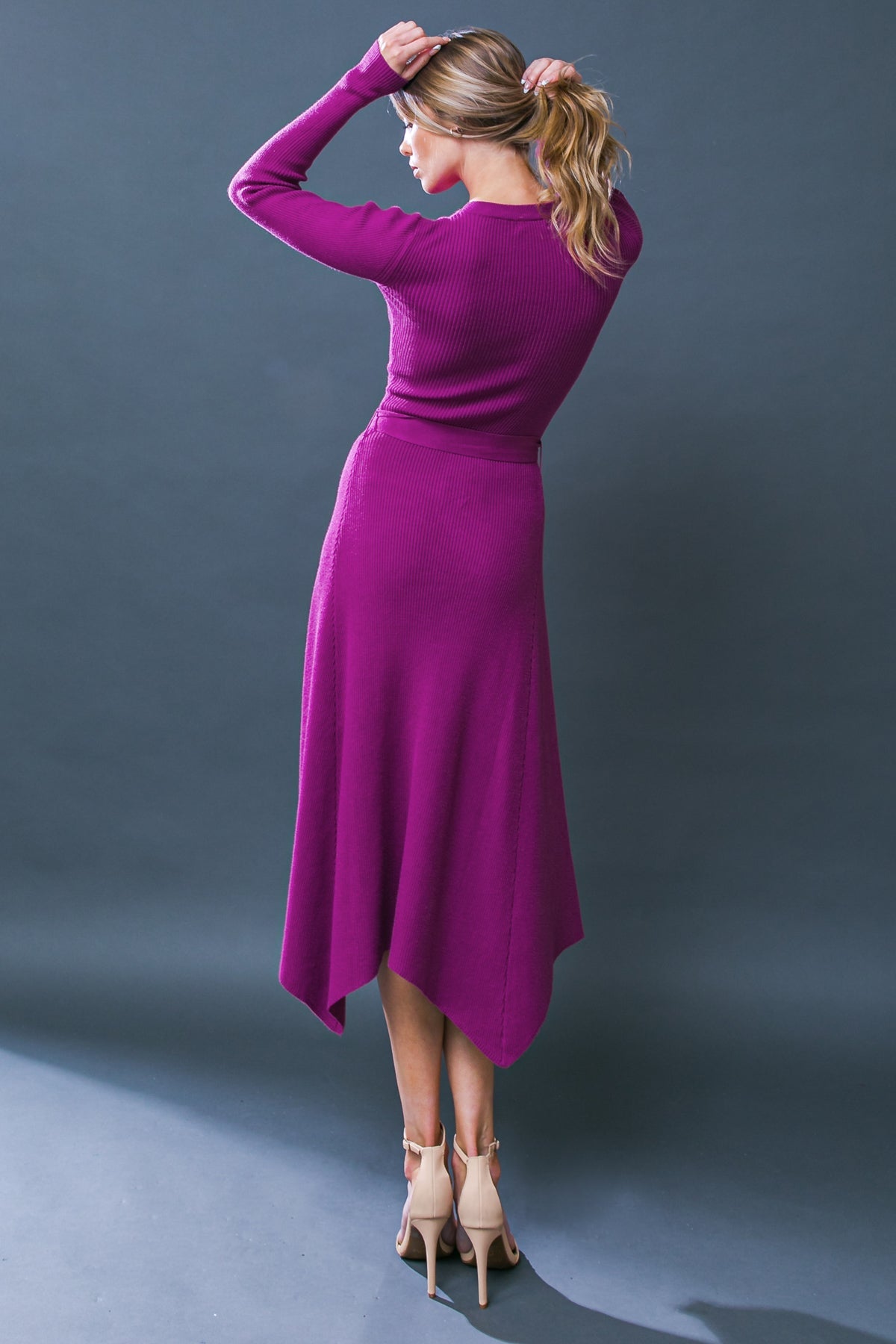 COMFORT ZONE SWEATER MIDI DRESS